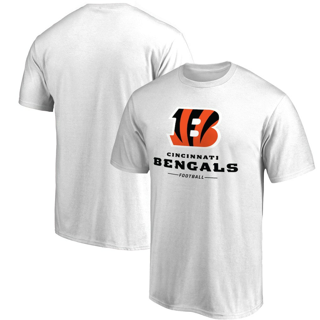 Cincinnati Bengals Team Lockup T-Shirt - White T-shirts