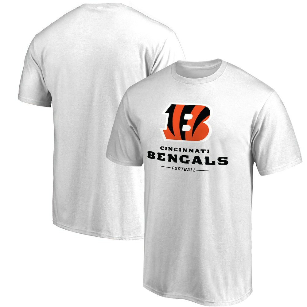 Cincinnati Bengals Team Lockup T-Shirt - White T-shirts