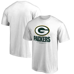 Green Bay Packers Team Lockup 2 T-Shirt - White T-shirts