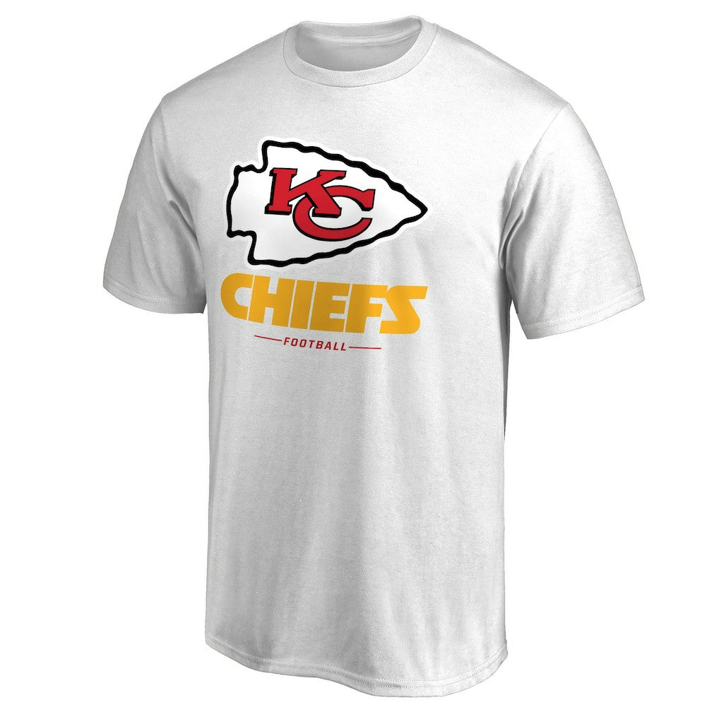 Kansas City Chiefs Team Lockup II T-Shirt - White T-shirts