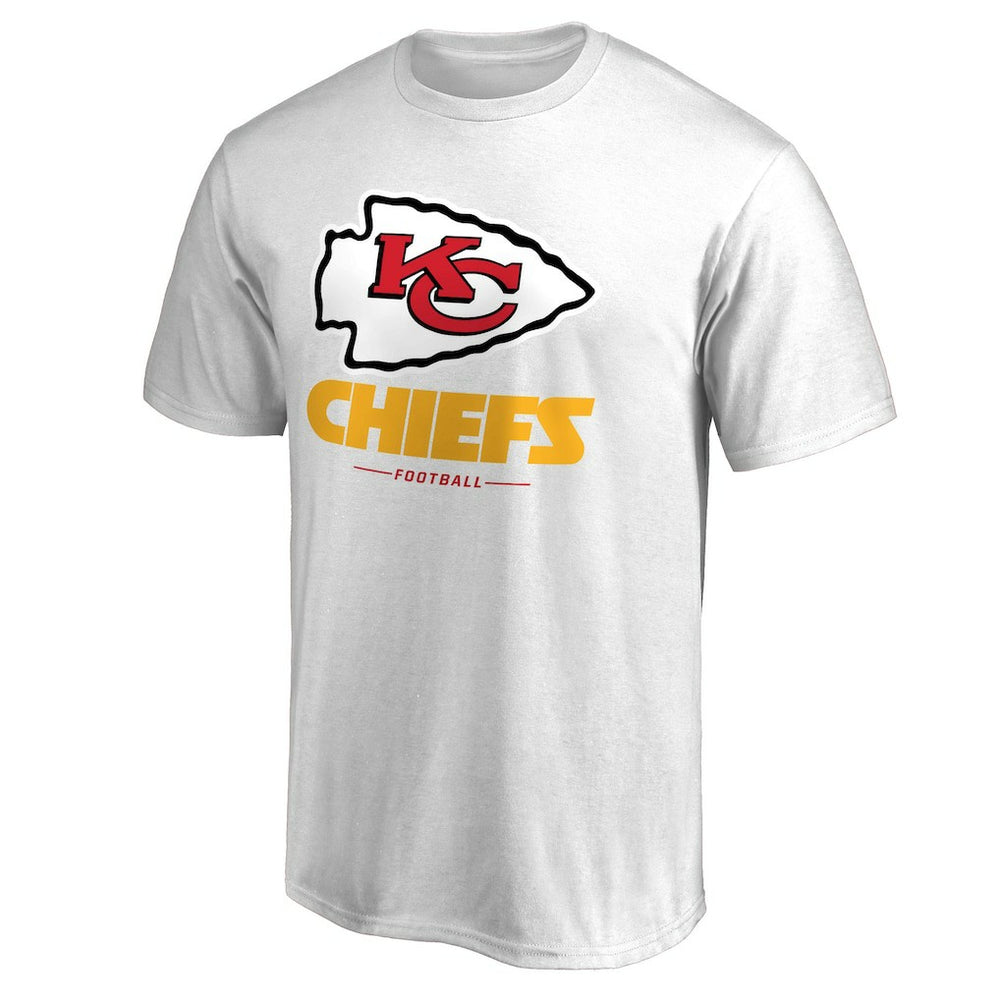 Kansas City Chiefs Team Lockup II T-Shirt - White T-shirts