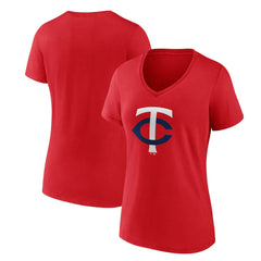 Minnesota Twins Women's Secondary Color Primary Logo T-Shirt - Red T-shirts