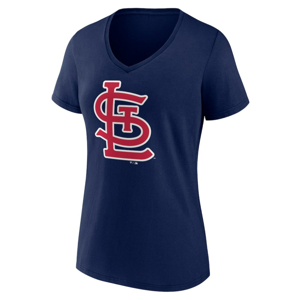 St. Louis Cardinals Women's Secondary Color Primary Logo T-Shirt - Navy T-shirts