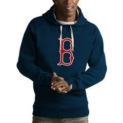Boston Red Sox Antigua Victory Pullover Hoodie - Navy Hoodies