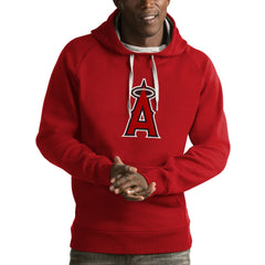 Los Angeles Angels Antigua Victory Pullover Hoodie - Red Hoodies