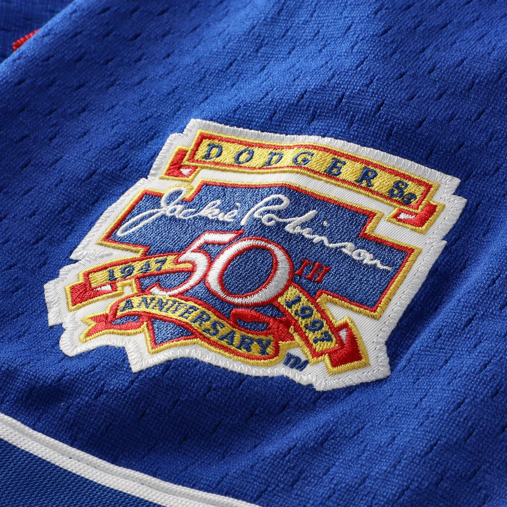 Mike Piazza Los Angeles Dodgers Mitchell & Ness Cooperstown Collection Mesh Batting Practice Button-Up Jersey - Royal Jerseys