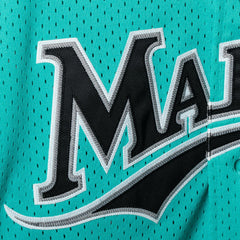 Andre Dawson Florida Marlins Mitchell & Ness Cooperstown Collection Mesh Batting Practice Button-Up Jersey - Teal Jerseys