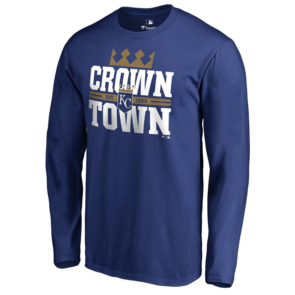 Kansas City Royals Hometown Collection Crown Town Long Sleeve T-Shirt - Royal T-shirts