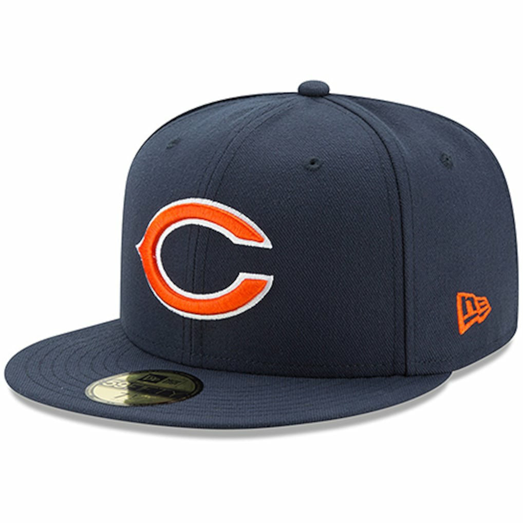 Chicago Bears New Era Omaha 59FIFTY Fitted Hat - Navy Hats
