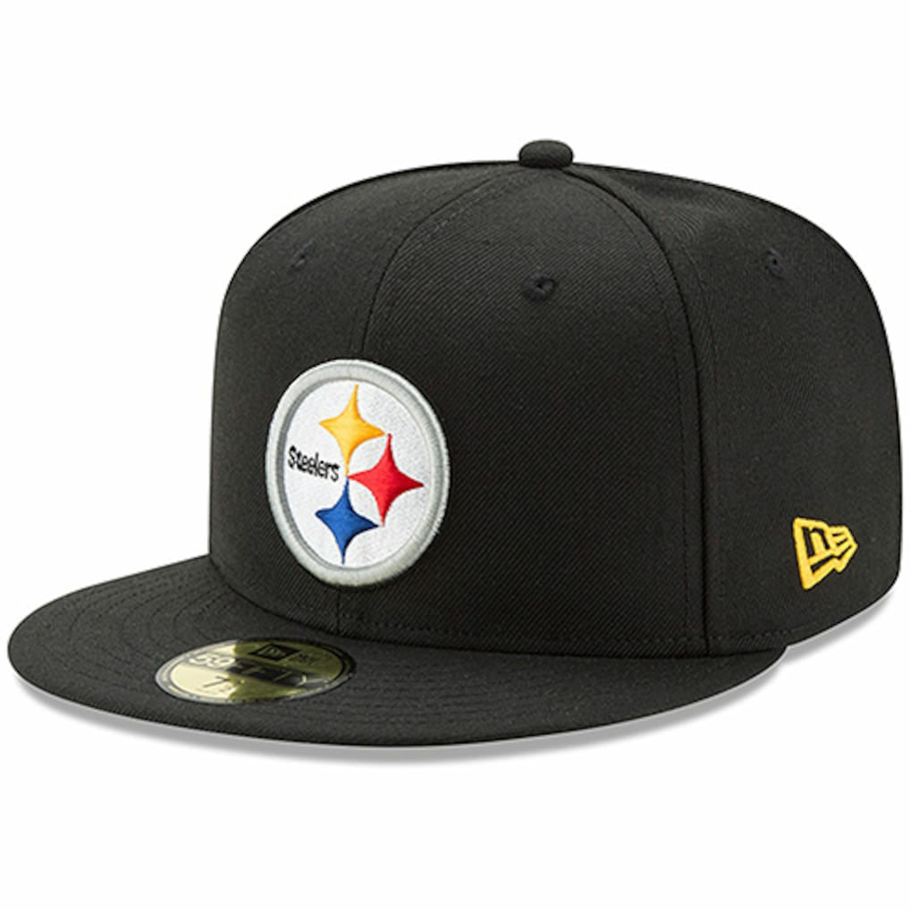 Pittsburgh Steelers New Era Omaha 59FIFTY Fitted Hat - Black Hats