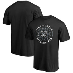 Las Vegas Raiders Black Firefighter T-Shirt