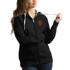 San Francisco Giants Antigua Women's Victory Full-Zip Hoodie - Black Hoodies