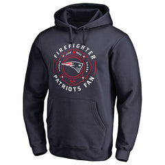 New England Patriots Firefighter Pullover Hoodie - Navy Hoodies