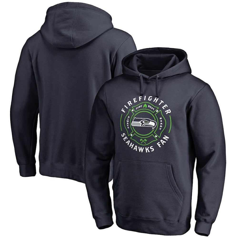 Seattle Seahawks Firefighter Pullover Hoodie - Navy Hoodies