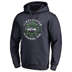 Seattle Seahawks Firefighter Pullover Hoodie - Navy Hoodies