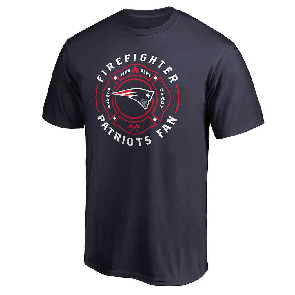 New England Patriots Firefighter T-Shirt - Navy T-shirts