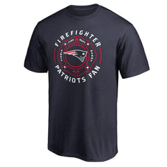 New England Patriots Firefighter T-Shirt - Navy T-shirts