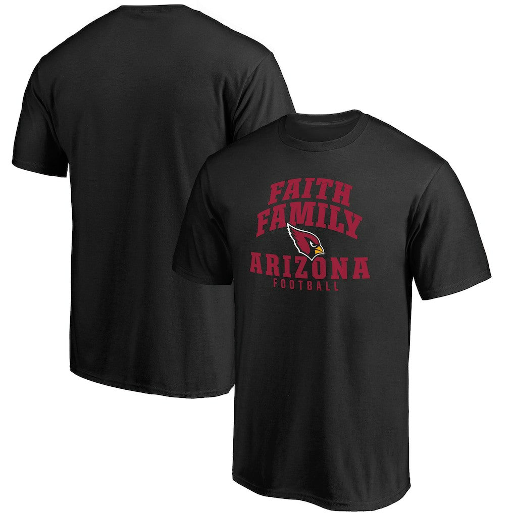 Arizona Cardinals Faith Family T-Shirt - Black T-shirts