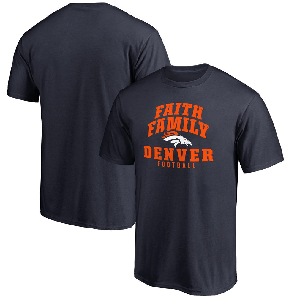 Denver Broncos Faith Family T-Shirt - Navy T-shirts