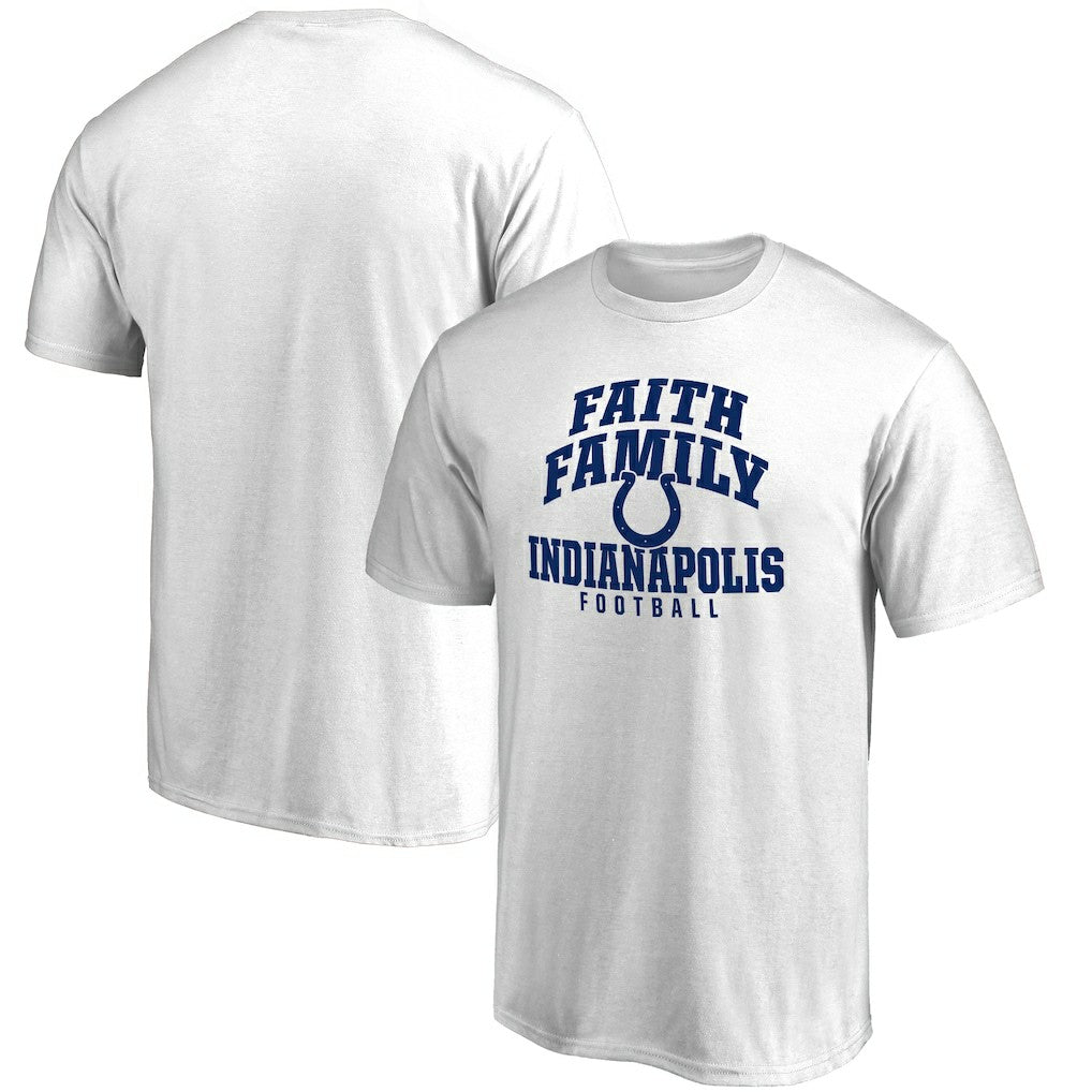Indianapolis Colts Faith Family T-Shirt - White T-shirts