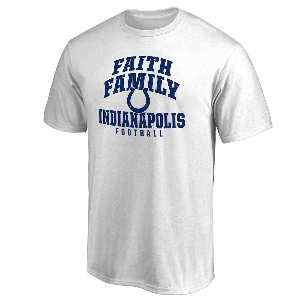 Indianapolis Colts Faith Family T-Shirt - White T-shirts