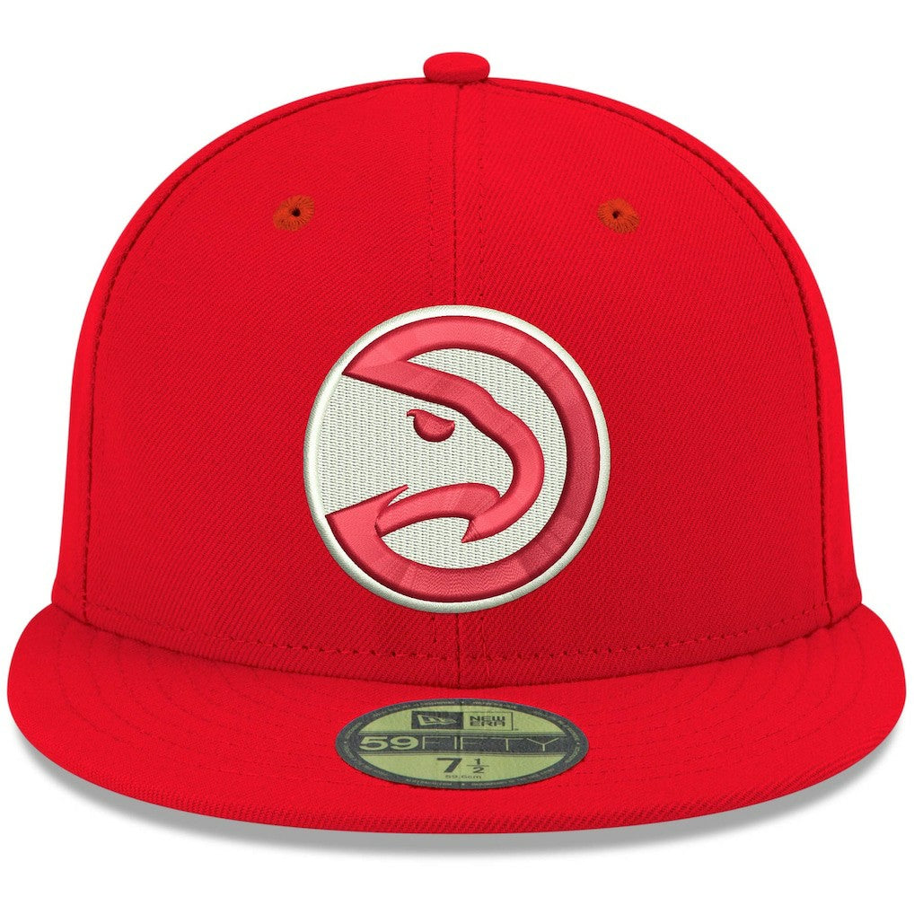 Atlanta Hawks Team Color 59FIFTY Fitted Hat Red - New Era