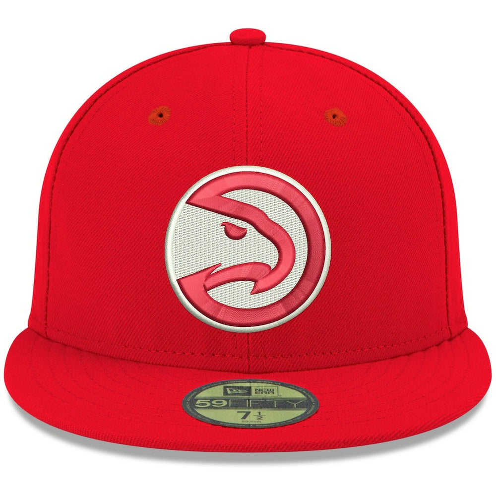 Atlanta Hawks Team Color 59FIFTY Fitted Hat Red - New Era