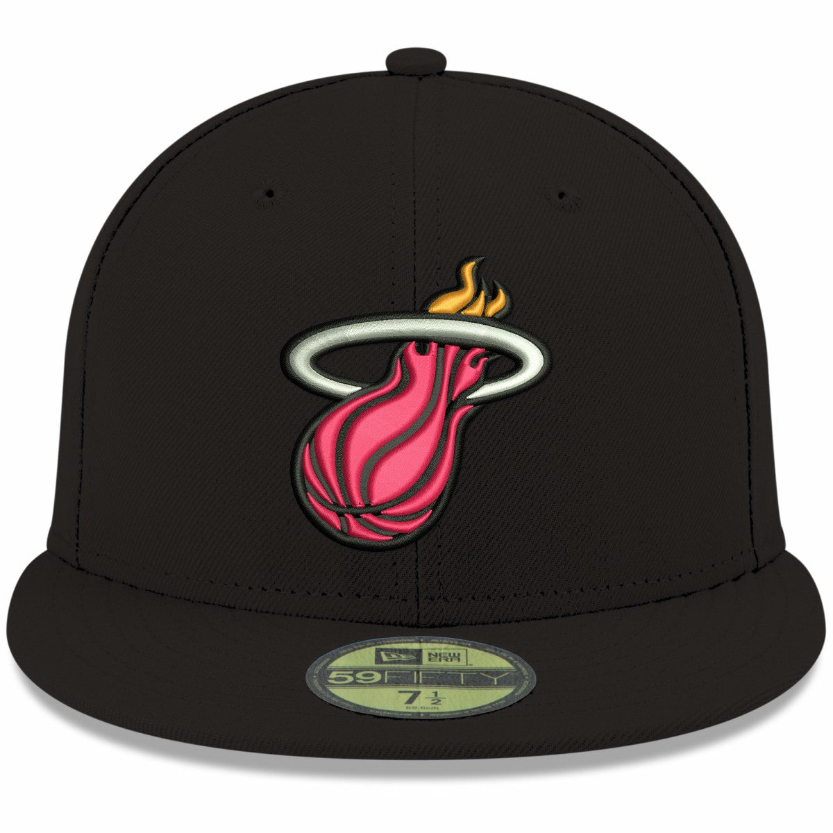 Miami Heat Team Color 59FIFTY Fitted Hat Black - New Era