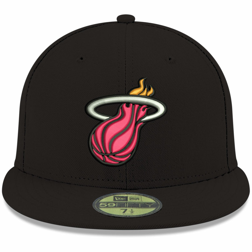 Miami Heat Team Color 59FIFTY Fitted Hat Black - New Era