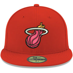 Miami Heat Team Color 59FIFTY Fitted Hat Red - New Era outlet