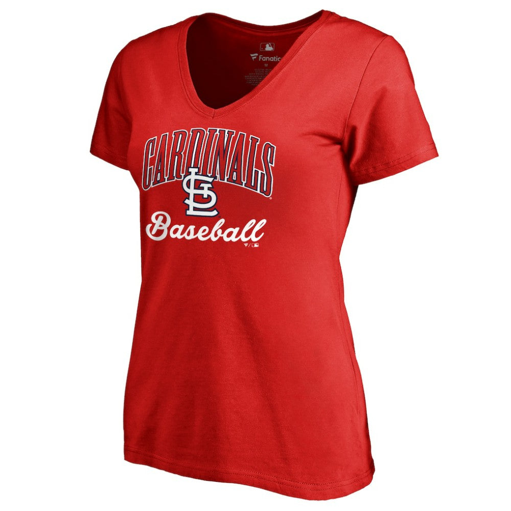 St. Louis Cardinals Women's Victory Script T-Shirt - Red T-shirts