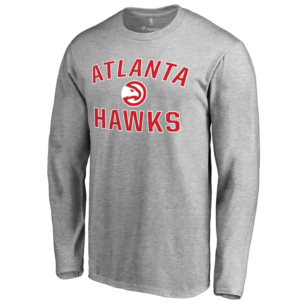 Atlanta Hawks Victory Arch Long Sleeve T-Shirt Ash