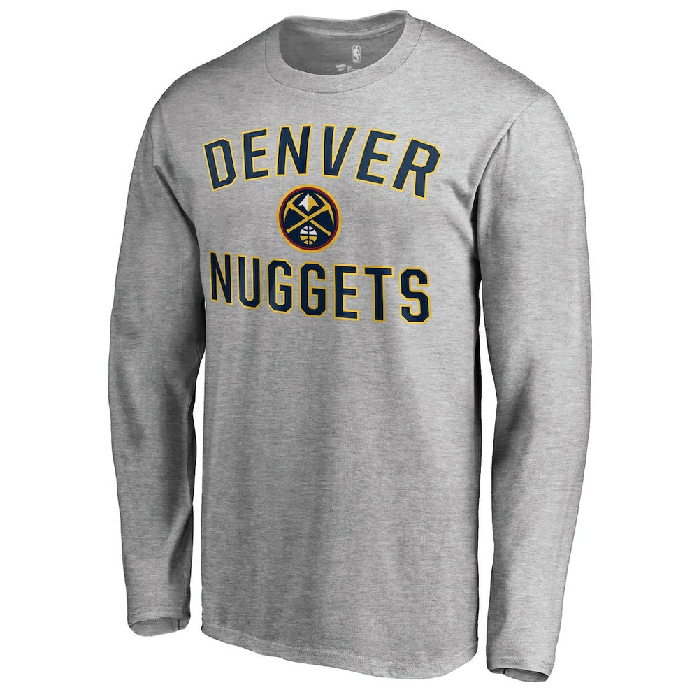 Denver Nuggets Victory Arch Long Sleeve T-Shirt Ash