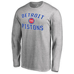 Detroit Pistons Victory Arch Long Sleeve T-Shirt Ash outlet