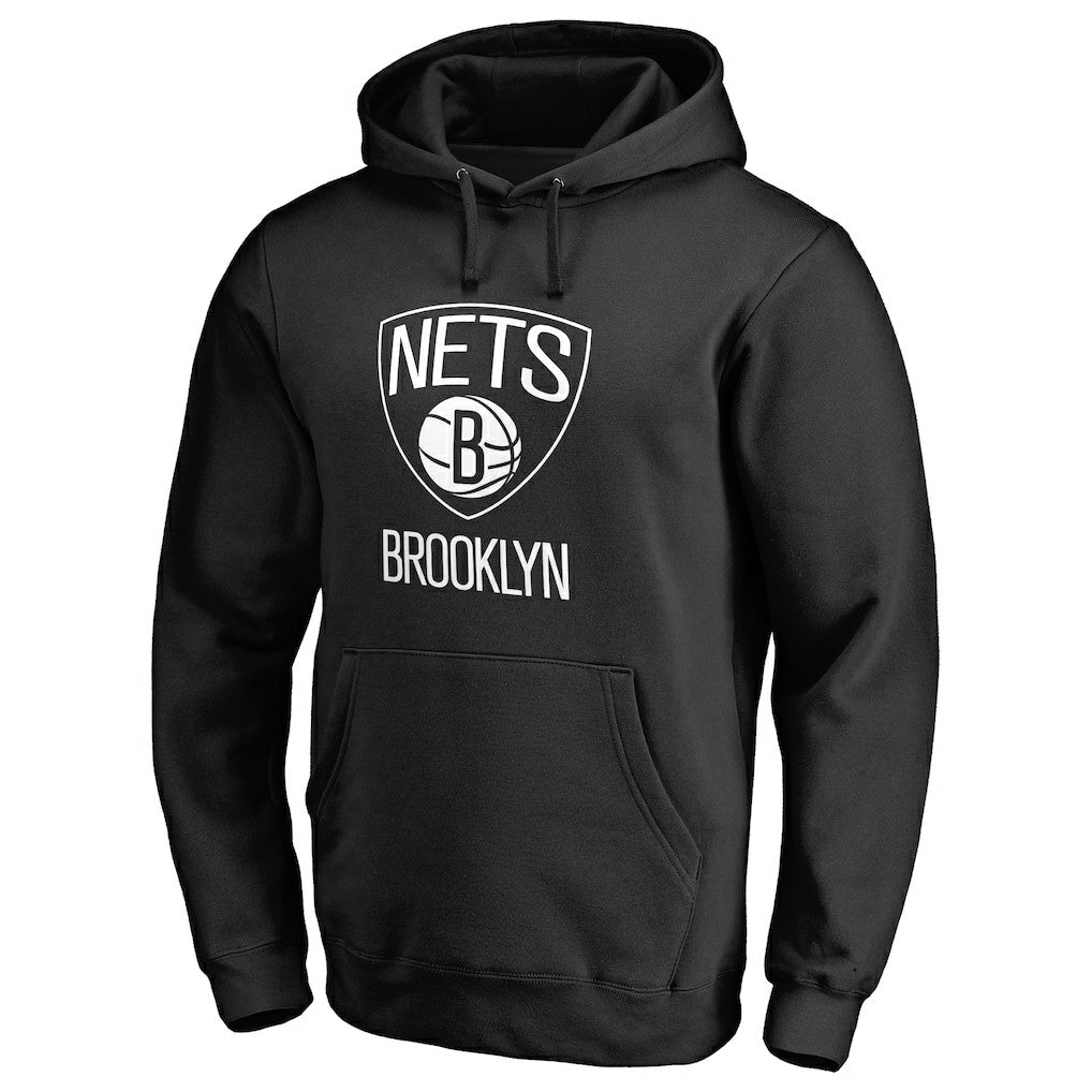 Brooklyn Nets Primary Logo Pullover Hoodie Black