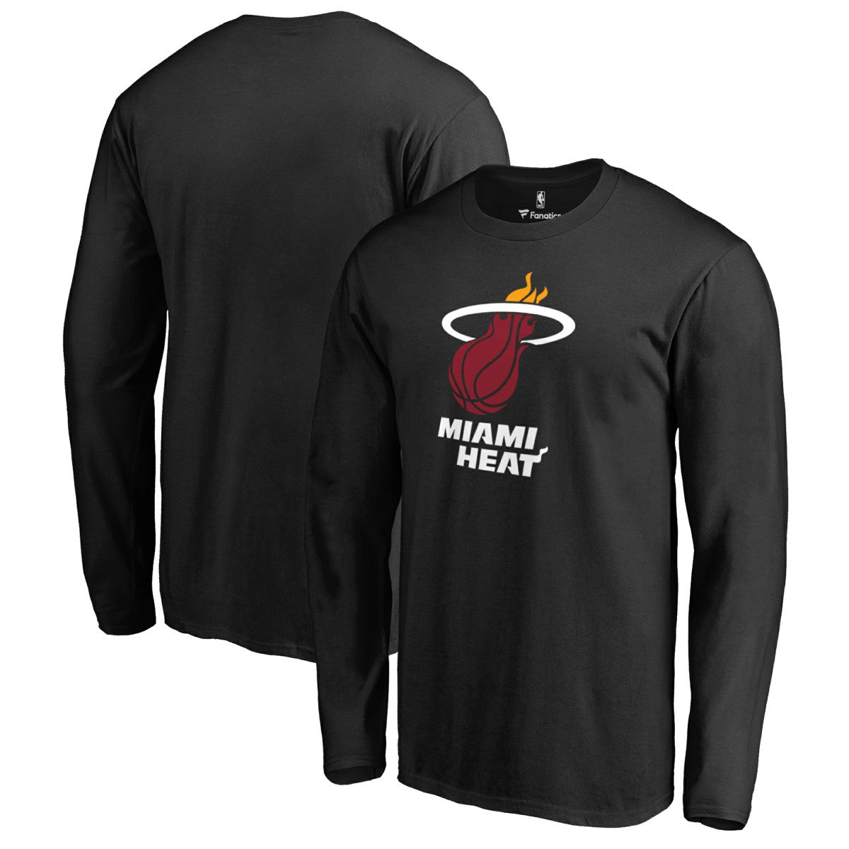 Miami Heat Primary Logo Long Sleeve T-Shirt Black