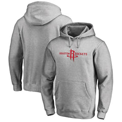 Houston Rockets Primary Logo Pullover Hoodie Heather Gray