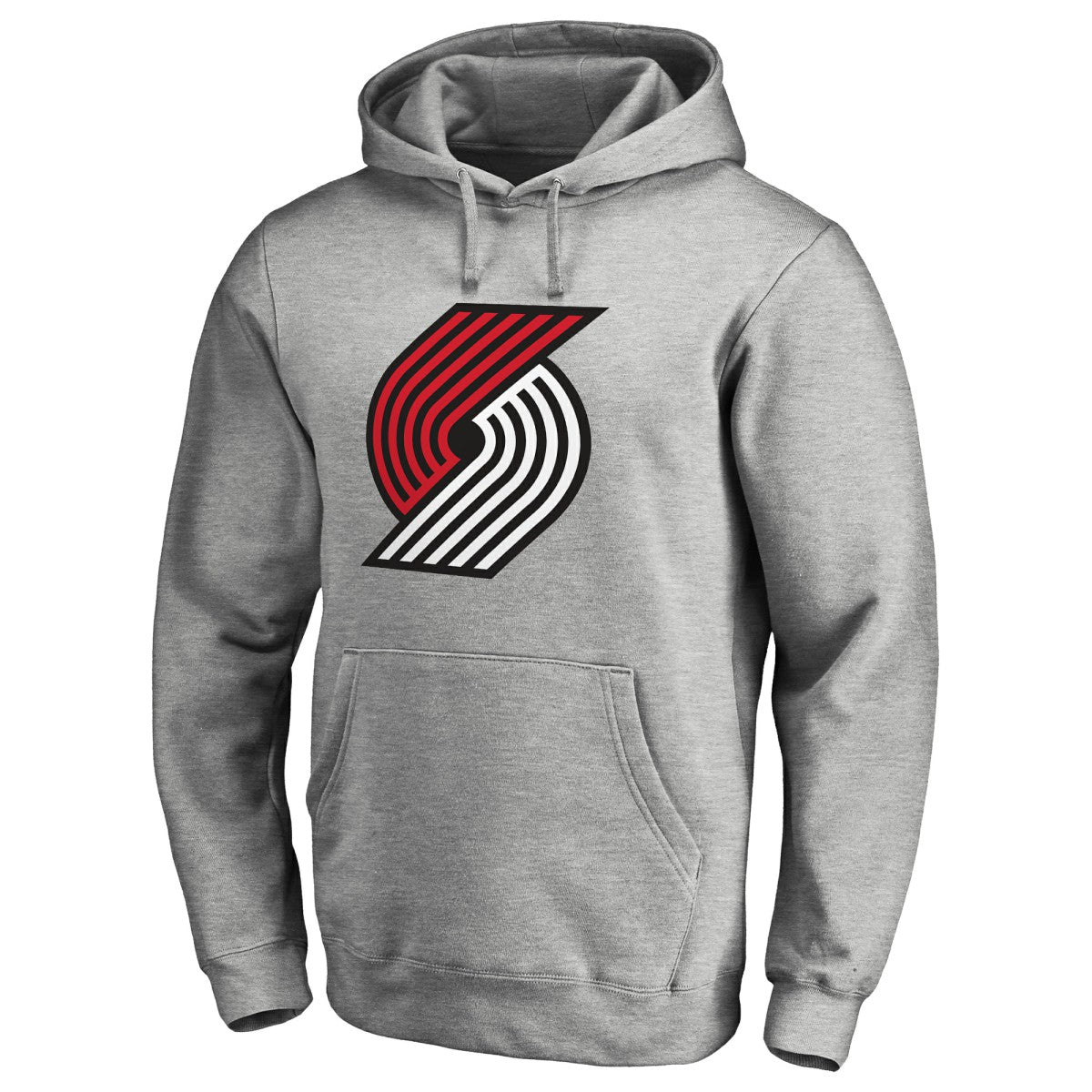 Portland Trail Blazers Primary Logo Pullover Hoodie Heather Gray