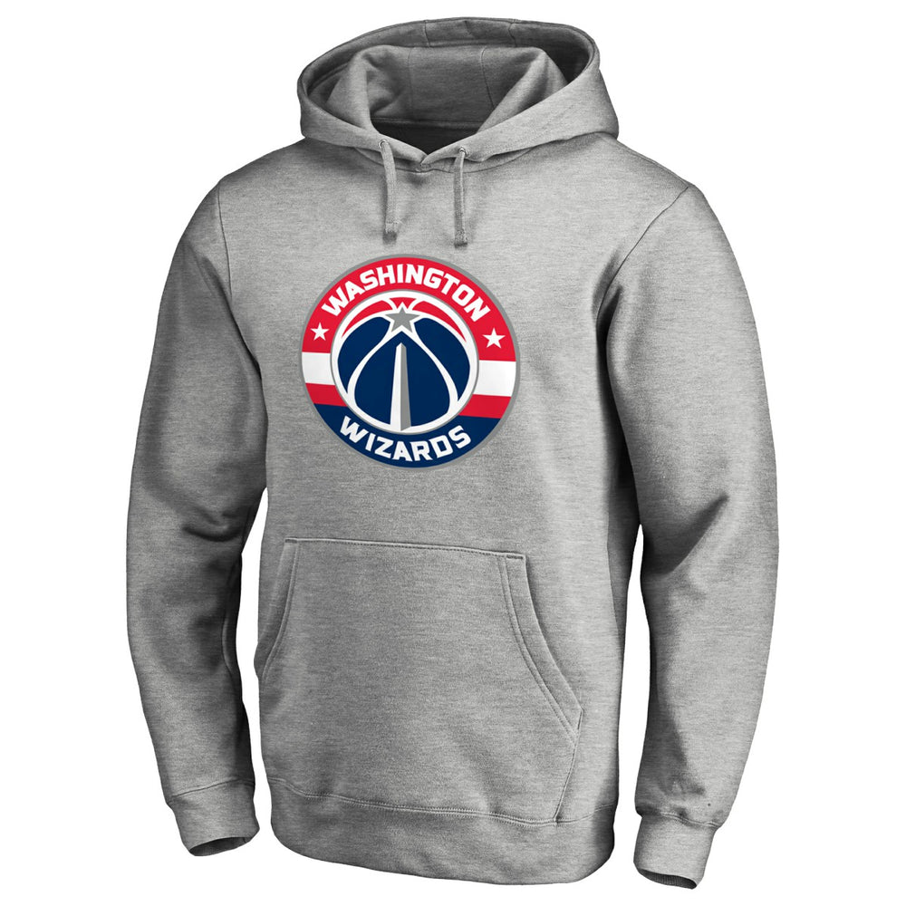 Washington Wizards Primary Logo Pullover Hoodie Heather Gray