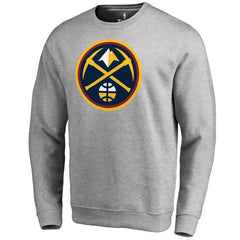 Denver Nuggets Primary Logo Sweatshirt Heathered Gray