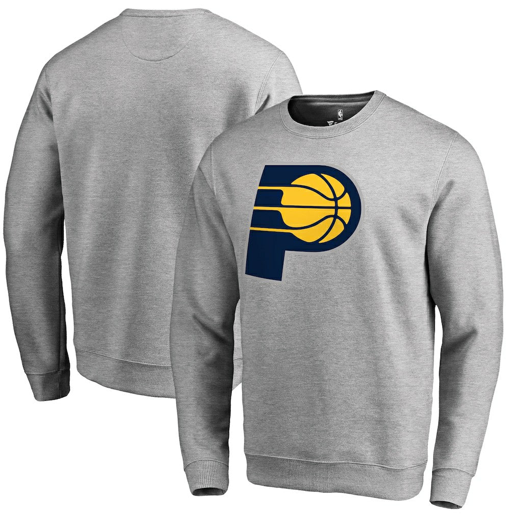 Indiana Pacers Primary Logo Sweatshirt Heathered Gray outlet