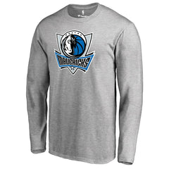 Dallas Mavericks Primary Logo Long Sleeve T-Shirt Heather Gray outlet