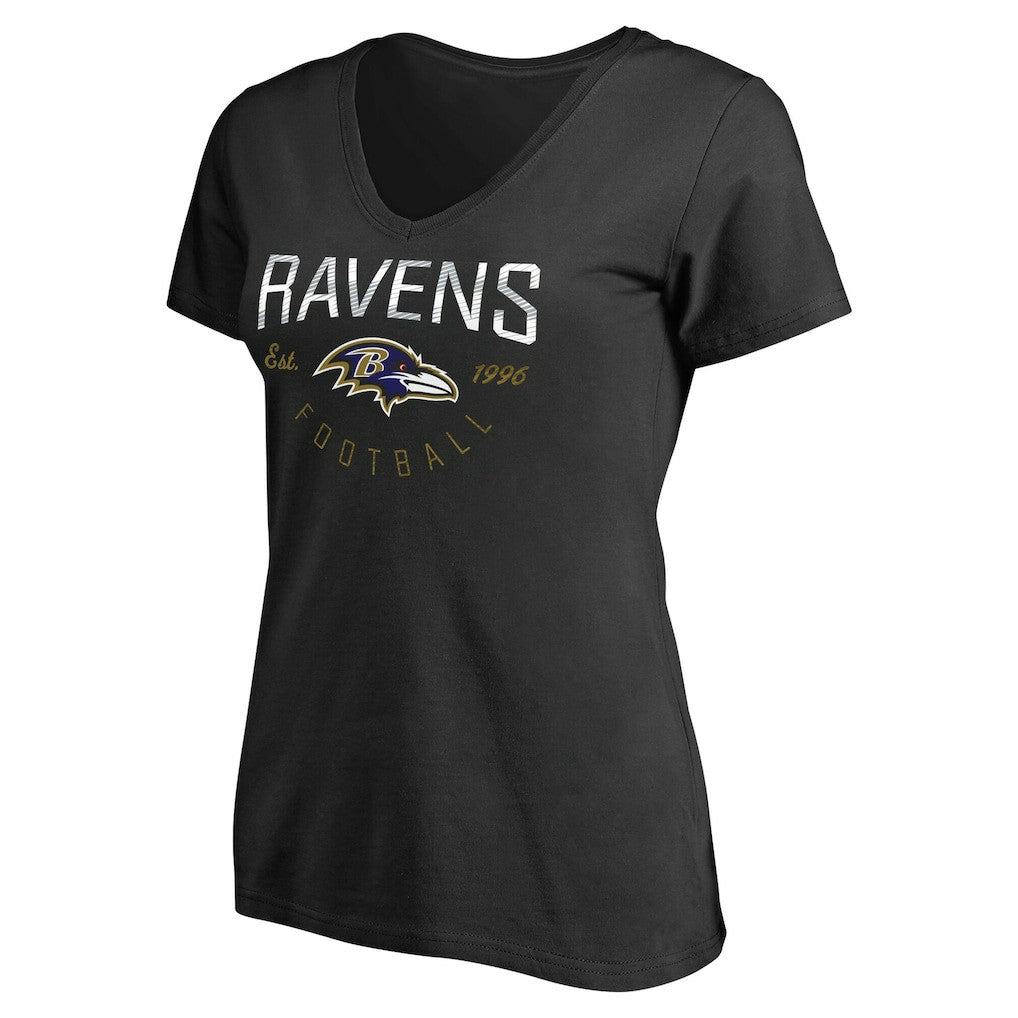 Baltimore Ravens Women's Live For It T-Shirt - Black T-shirts