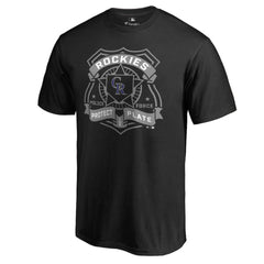 Colorado Rockies Police Badge T-Shirt - Black T-shirts