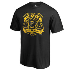 Pittsburgh Pirates Police Badge T-Shirt - Black T-shirts