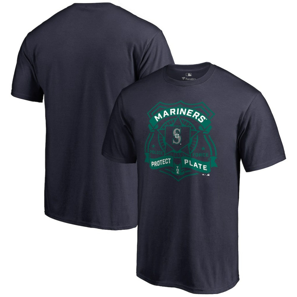 Seattle Mariners Police Badge T-Shirt - Navy T-shirts
