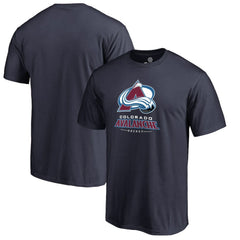 Colorado Avalanche Team Lockup T-Shirt - Navy | US 2603138