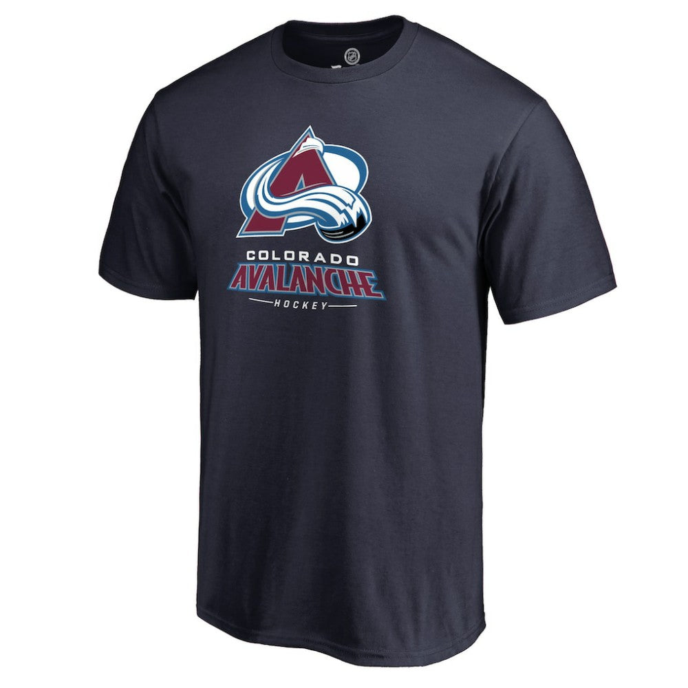 Colorado Avalanche Team Lockup T-Shirt - Navy | US 2603138