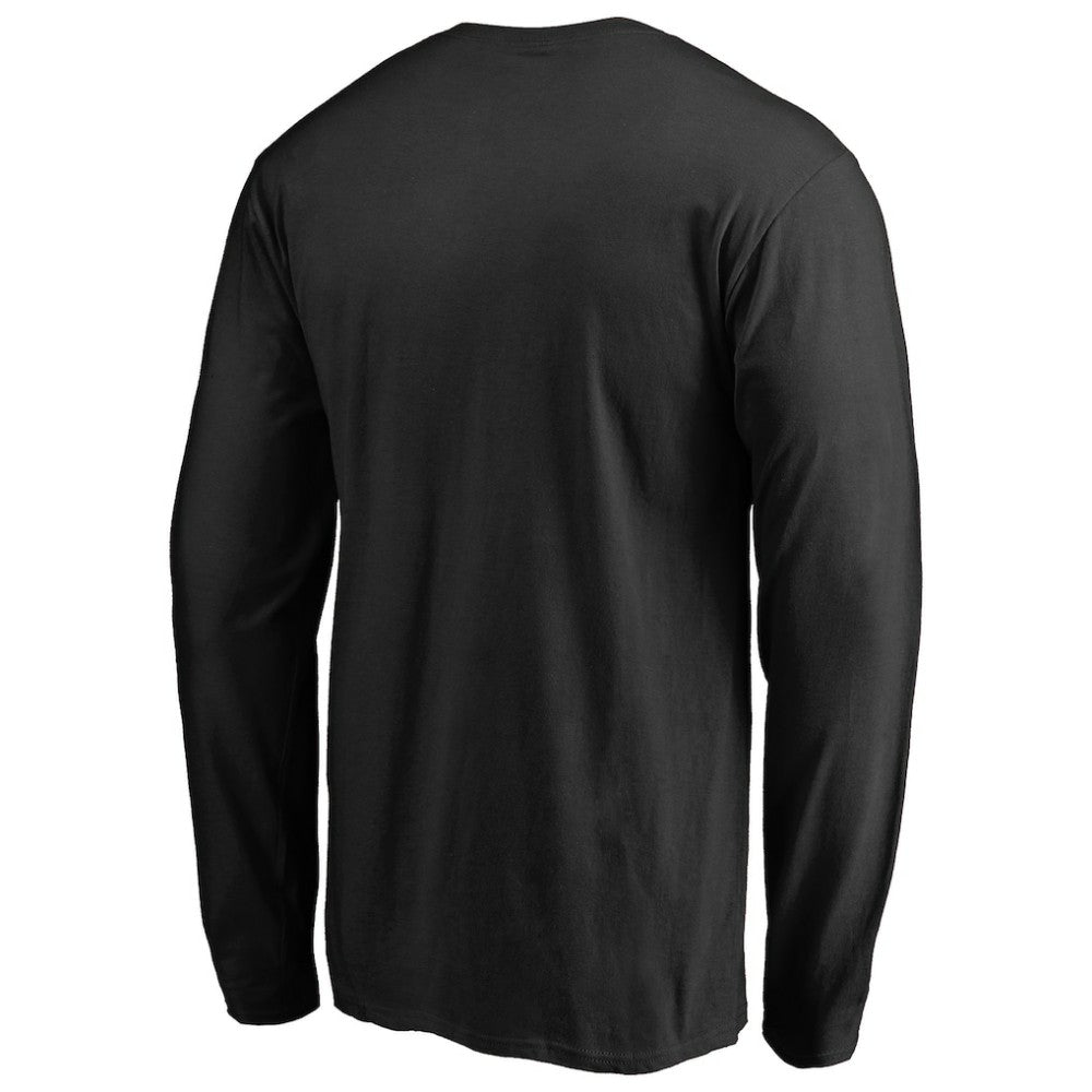 New Jersey Devils Team Lockup Long Sleeve T-Shirt - Black | US 2603218