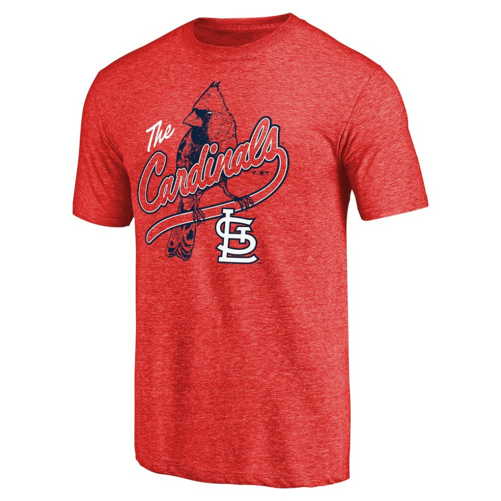 St. Louis Cardinals Perch Hometown Tri-Blend T-Shirt - Red T-shirts